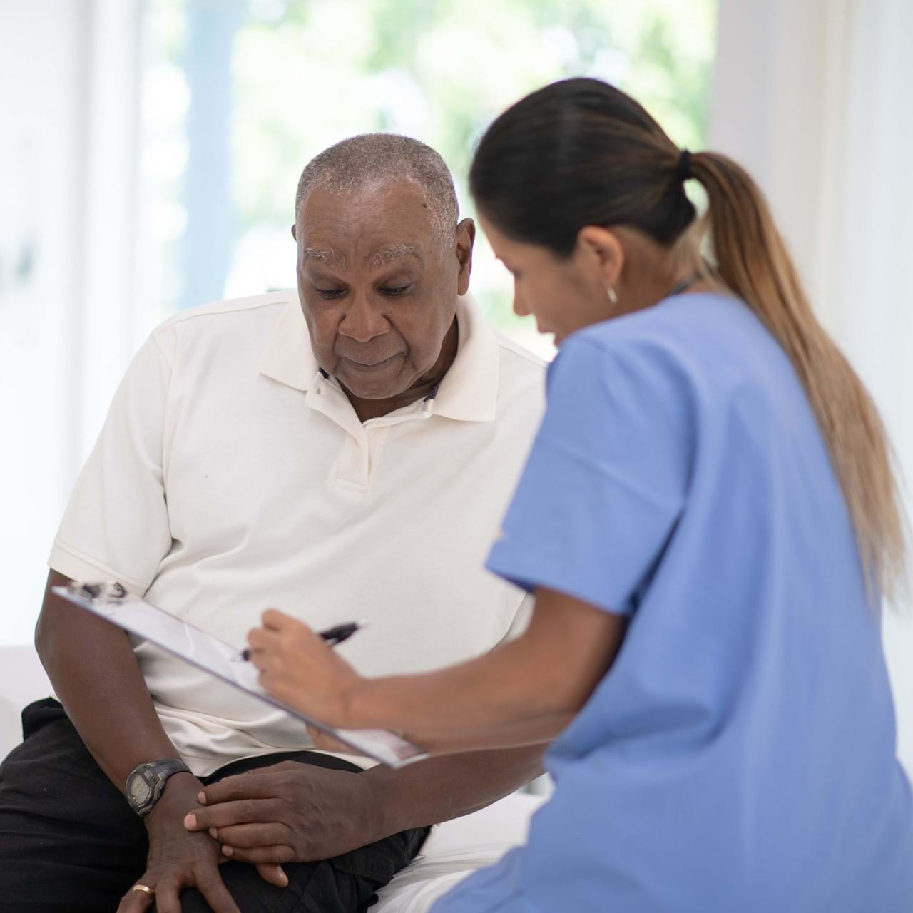 Nurse and Patient Meeting