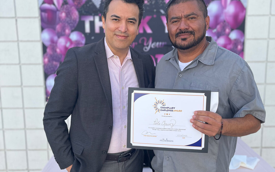 Pablo Chavez Receives Exemplary Employee Honor