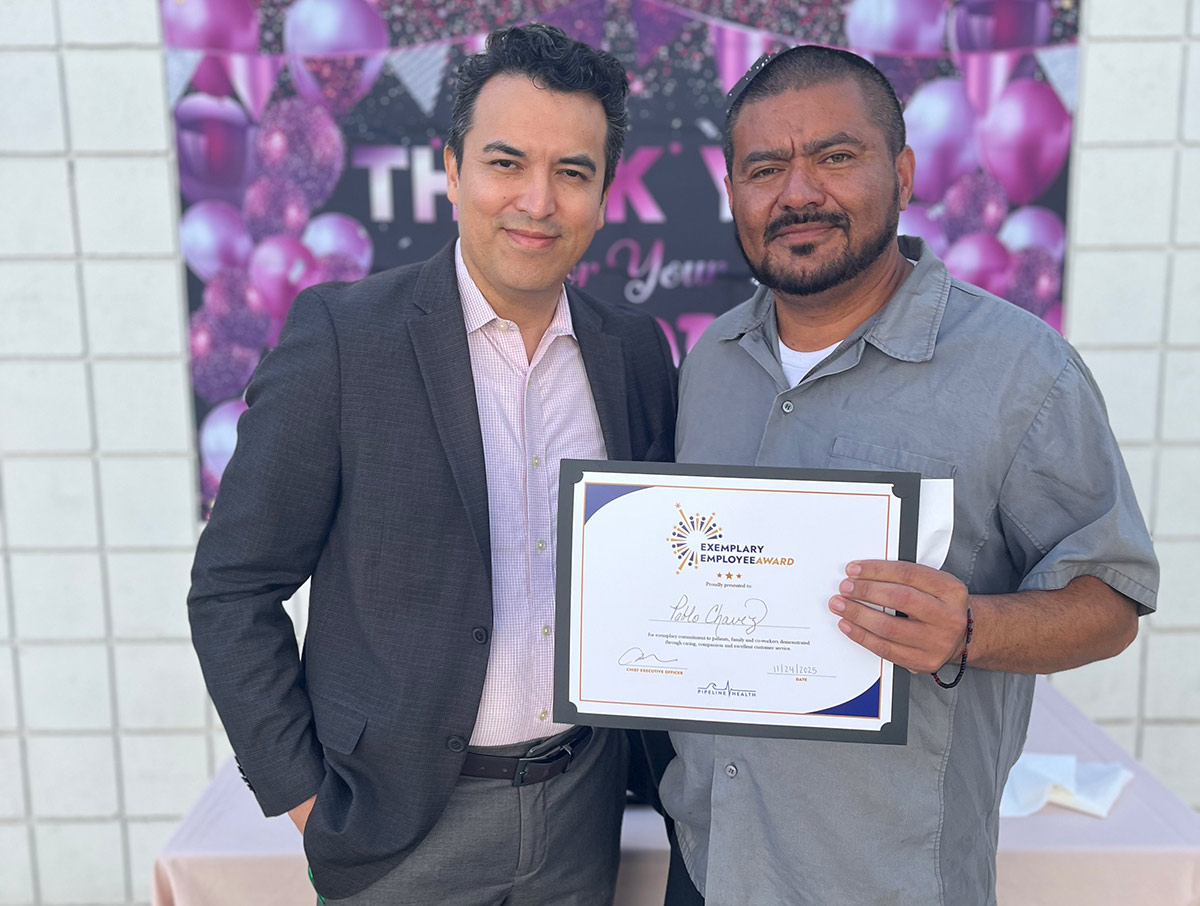 Pablo Chavez Receives Exemplary Employee Honor