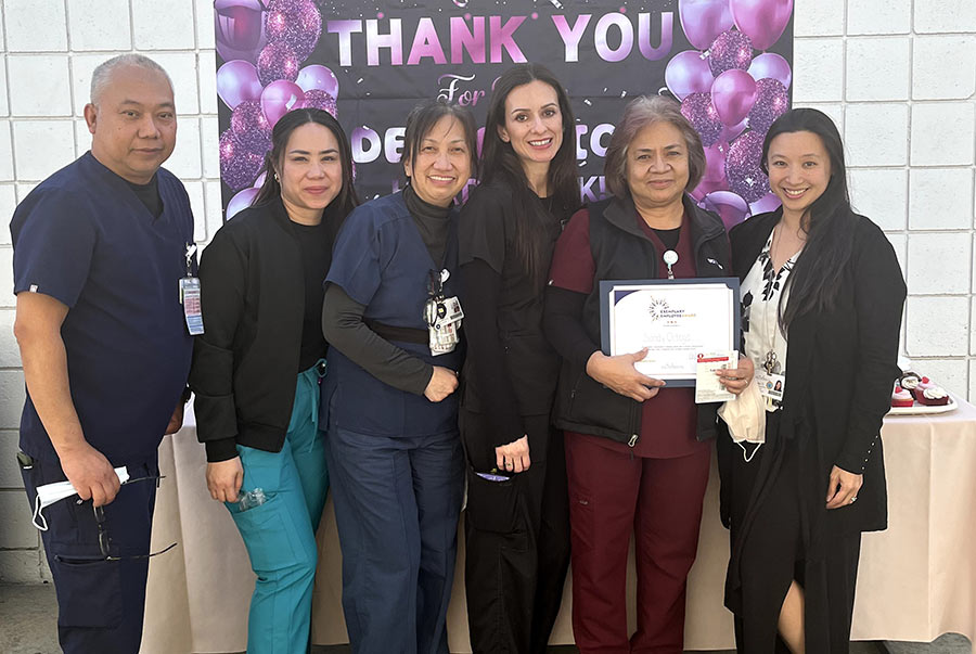 Sandy Ortega Receives Exemplary Employee Award