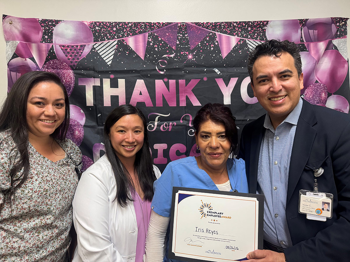 Covid Test Iris Reyes Named Exemplary Employee